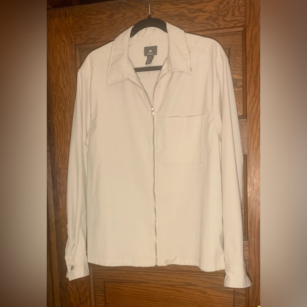 H&M Off-White Zip-Up Jacket